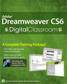 Dreamweaver CS6 Digital Classroom Book with video training 