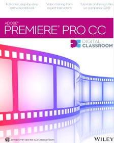 Cover of a Premiere Pro book for learning video editing.