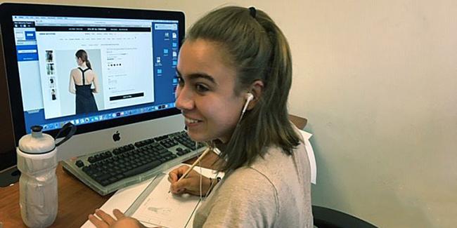 Video editing courses for high school students High school student in graphic design class