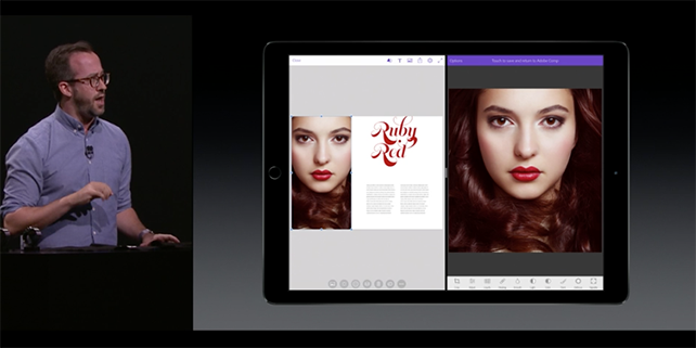 Photoshop for the iPad brings first woman to Apple launch event