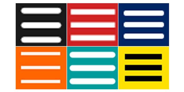 Mobile menu hamburger icons cause confusion