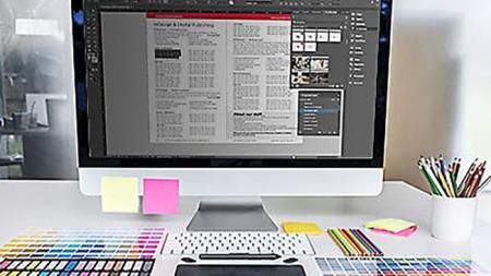 Layout and design created on a computer in the InDesign bootcamp course.