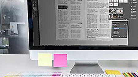 Layout and design created on a computer in the InDesign bootcamp course.