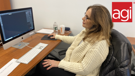 AGI student in an Adobe Illustrator class.