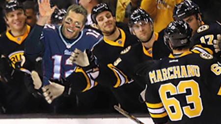 Boston Photoshop Superstar Tom Brady Joins the Bruins 